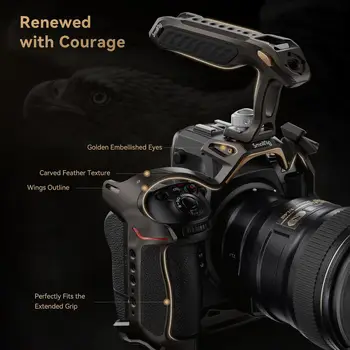SmallRig Night Eagle Z8 Camera Cage Kit for Nikon Z 8, Aluminum Alloy Full Camera Cage, for Microphone and Light - 4317 detail image