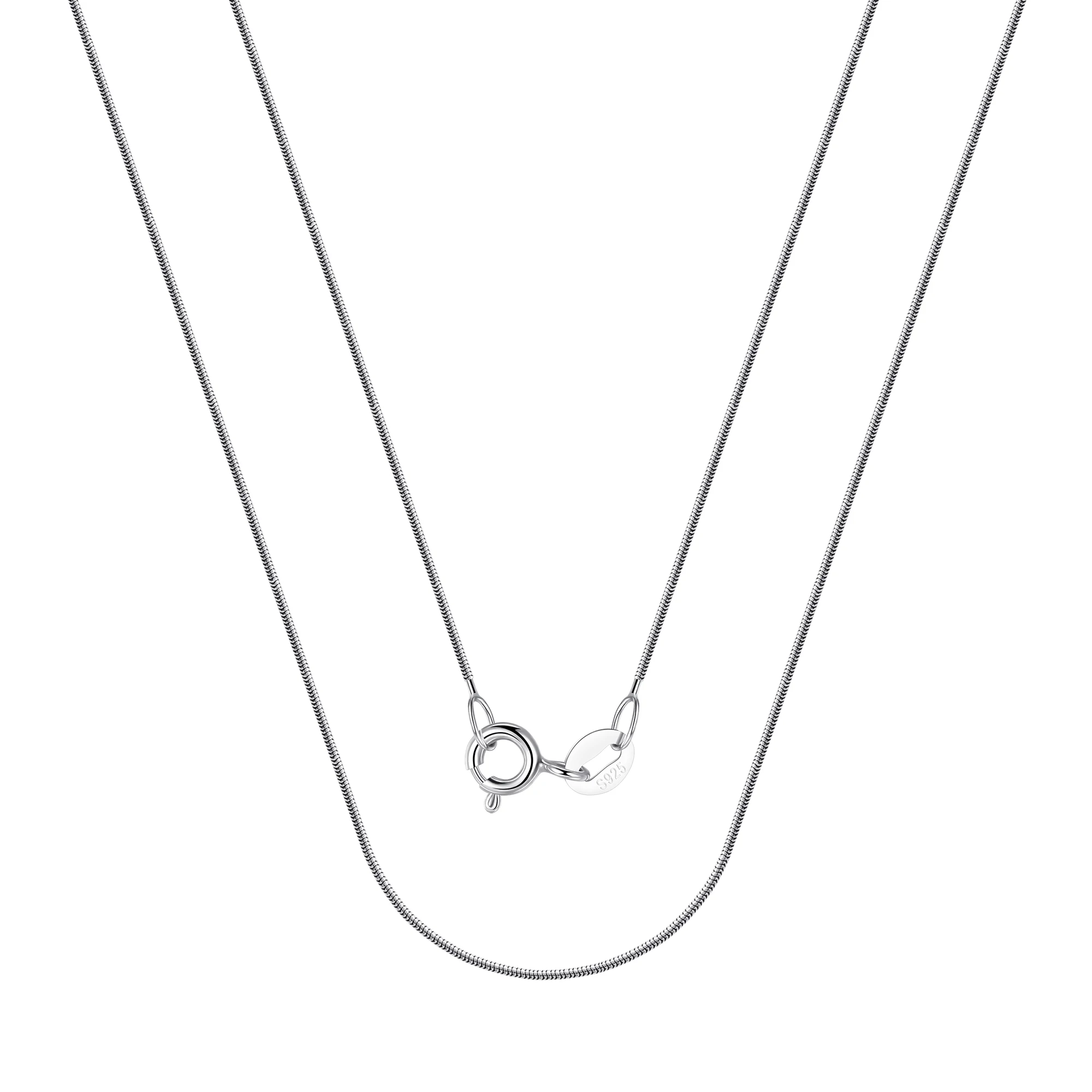 Cable/Water Wave/Box/Star/Snake/Ingot/Seed Chain Italian 925 Sterling Silver Jewelry Chains Necklace Silver Chains