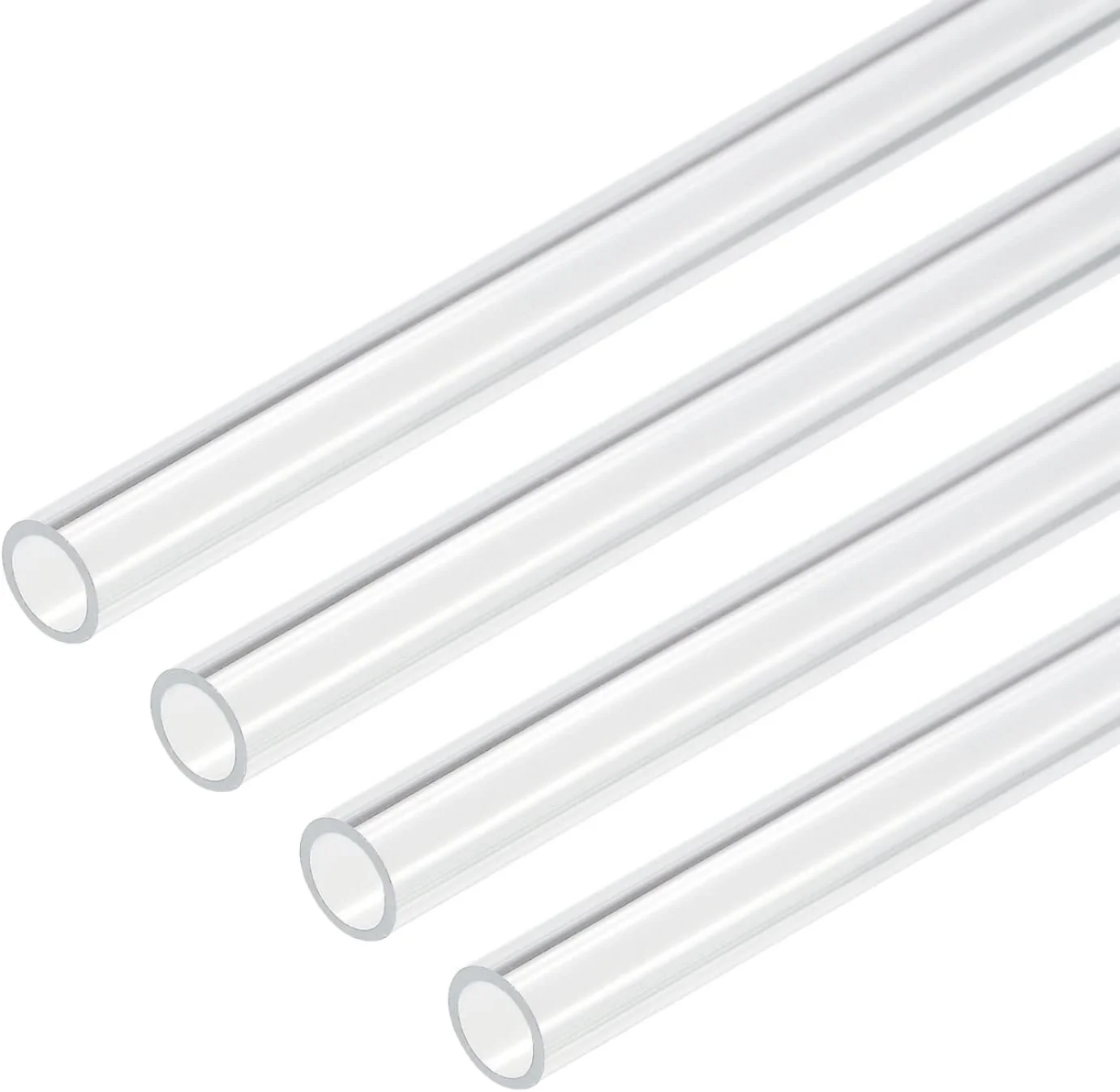 Transparent Acrylic Extruded OD18mm 10mm Hollow Tube Low Cutting Service  for Lighting Lampshade Acrylic Tube