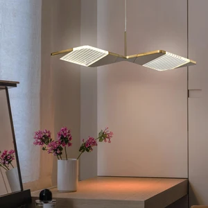 Modern Simple LED Chandeliers Luxury Brass Chandelier Pendant Lights Creative Dining Room Living Room Home Lighting Chandelier