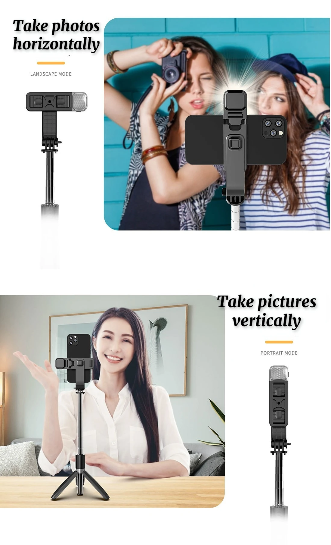 Free Shipping Flexible 360 Rotation Atumtek Bluetooth Smartphone Gimbal