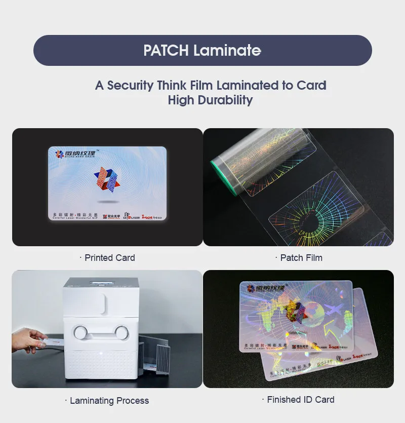 Pvc Card Holographic Overlay Film,Transparent Hologram Film For Id Card ...