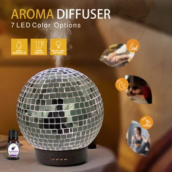 Disco Ball Diffuser Rotatable With 7 Color Mood Light - Disco Ball Dec —  CHIMIYA