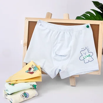 2pcs Kids Boys Toddlers Cartoon Boxer Briefs Pure Cotton Little Boys Underwear Short Pants Panties for Children Aged 2-14 boys