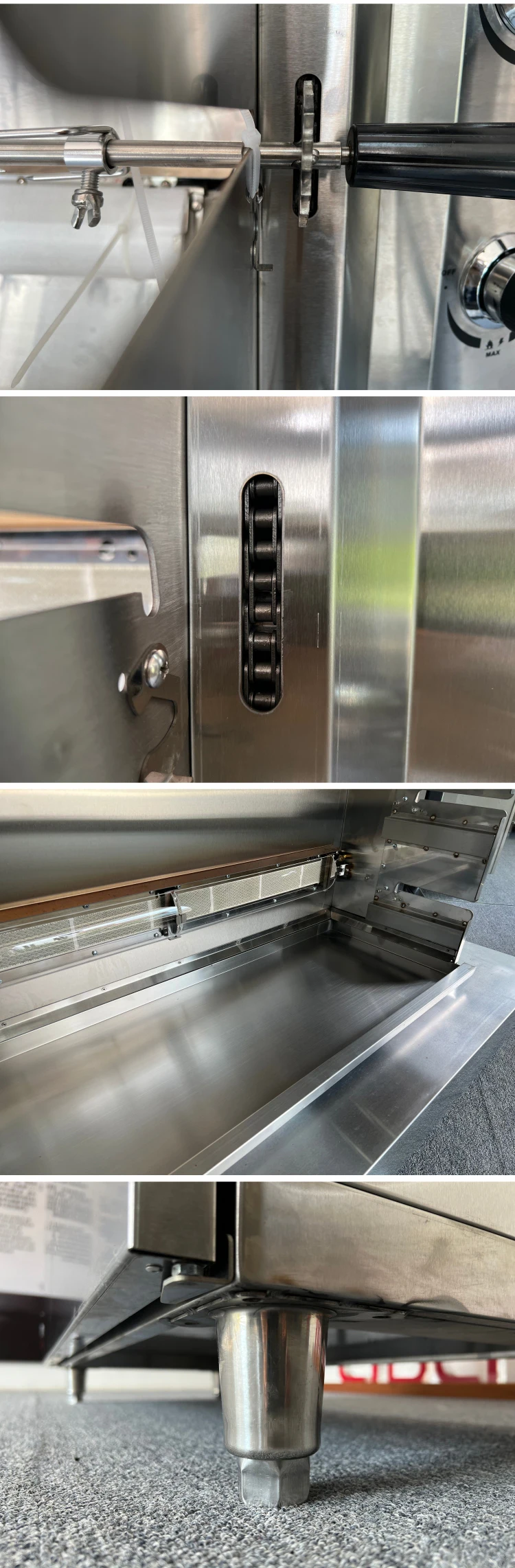 6 Rod Chicken Rotisserie Grill/ Gas Roast Chicken Machine/ Chicken