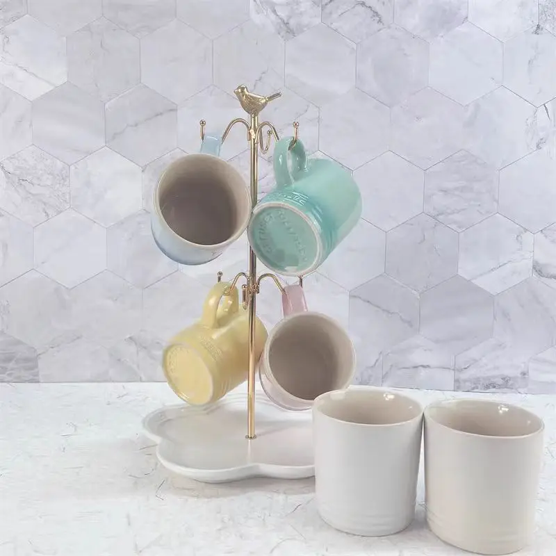 Ceramic Tea Mug for Hot Tea Cups Orange Yellow Kiln Change Glaze for Office and Home Horoscope Coffee Mugs Gifts factory