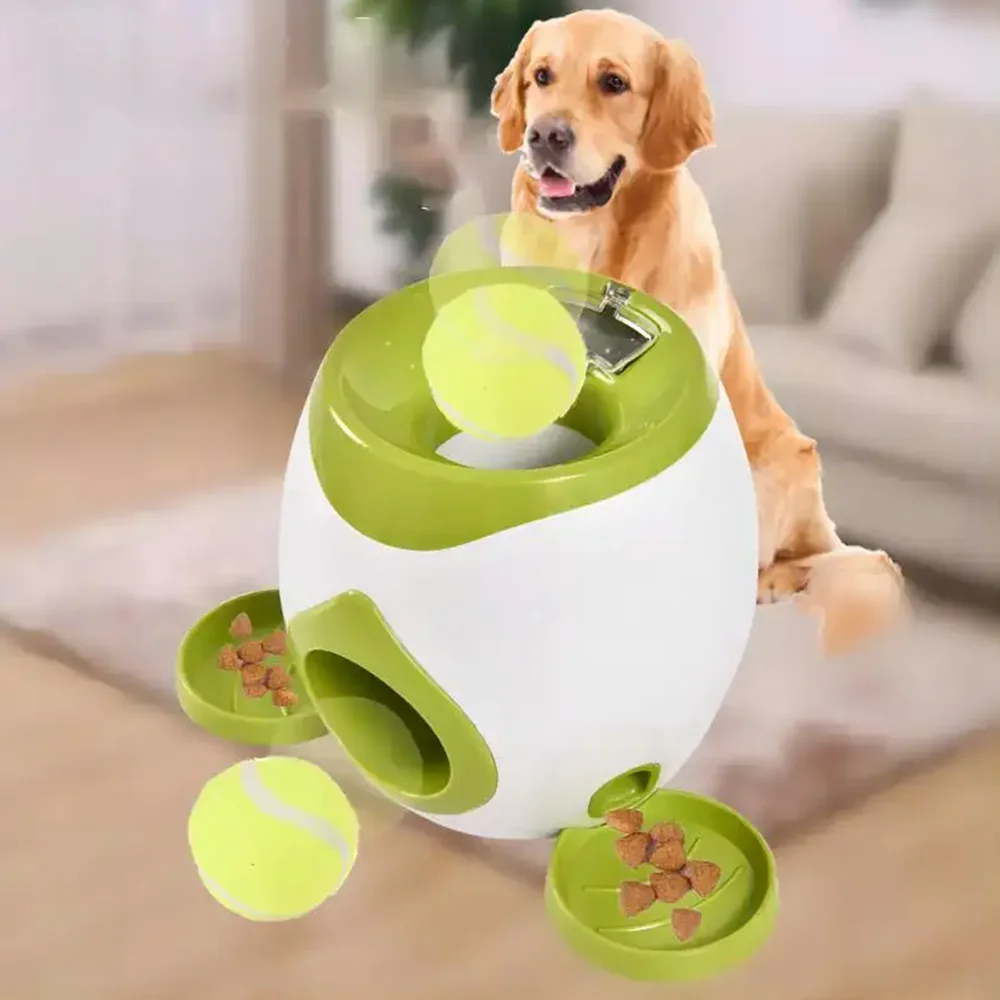 Custom Electric Durable Interactive Dog Training Toys Tennis Ball Launcher for Pet Dog Tennis Ball Training