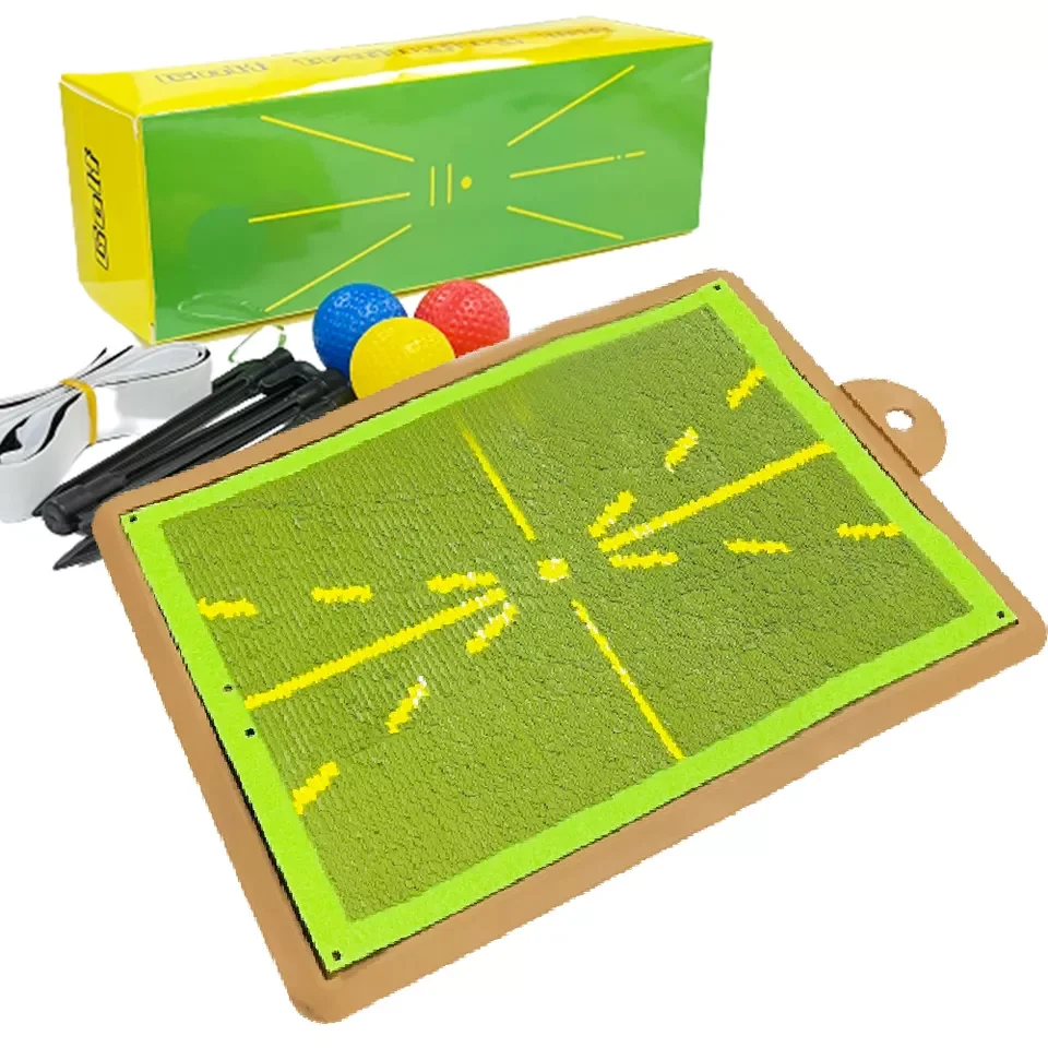 Поворотный коврик для игры в гольф приспособление тренировок мини-гольф фиксированный наземный обнаружения качели