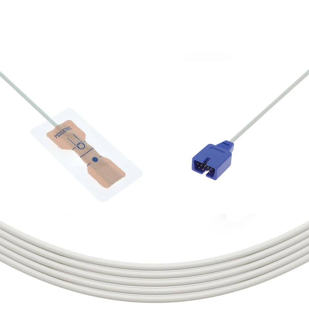 Nellc0r Oxi Pediatric Disposable Spo2 Sensor Cotton Stretch Fabric 15-40kg Spo2 Probe DS100A  MAX-P Spo2 Sensor