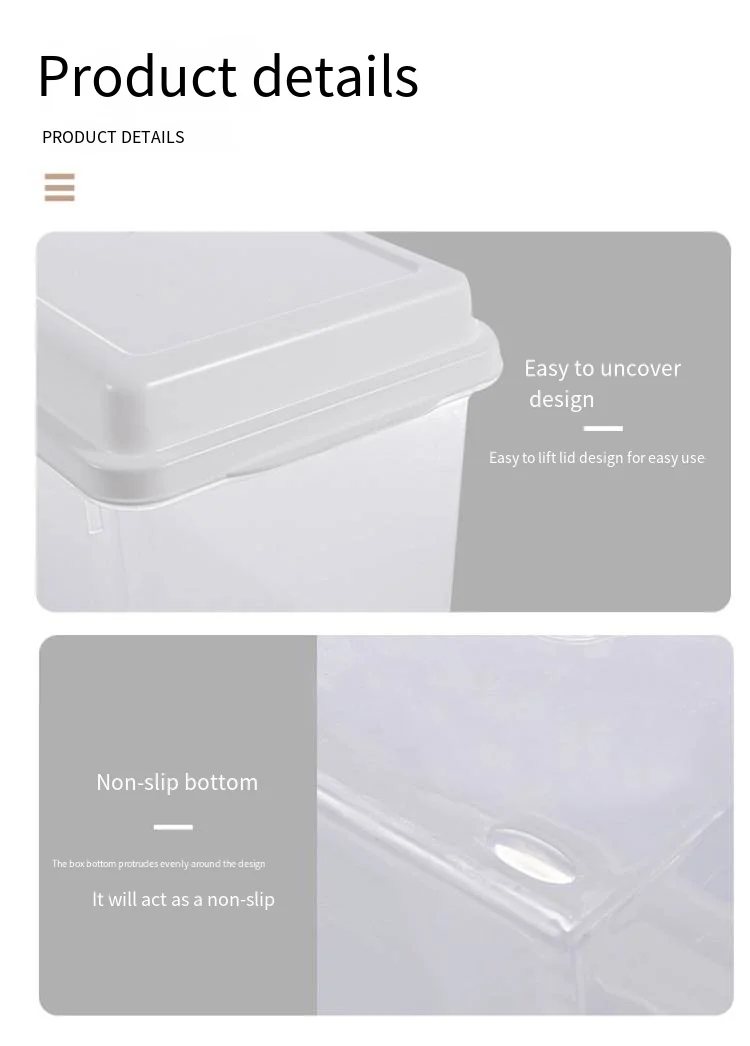 Toast crisper Refrigerator storage Kitchen fruit and vegetables grain storage box Transparent sealed box supplier