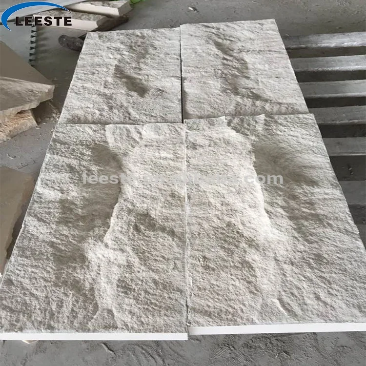 Popular Natural Wall Cladding Split Cream Limestone Tile