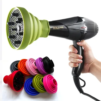 Collapsible Hair Dryer Diffuser Attachment Lightweight Portable Silicone Blow Dryer Diffuser Accessory Hair Salon Equipment
