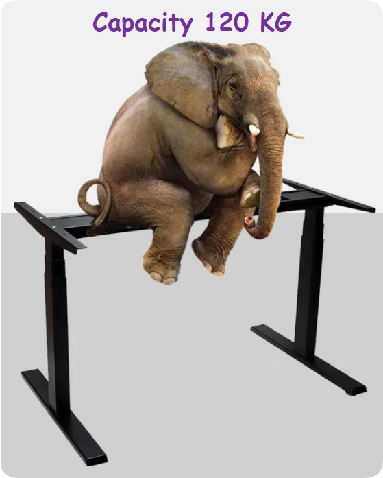 product modern automatic electric standing desk frame dual motor 4 leg height adjustable ergonomic home office-6