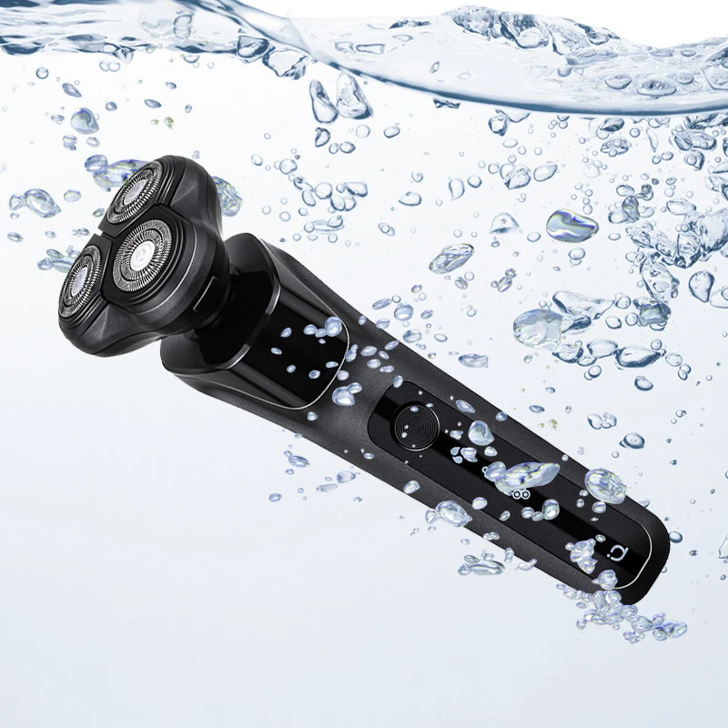 Manufacturer Wholesale Three-Blade Electric Shaver with USB Charging Rotary Push-Pull Feature for Family RVs and Hotels