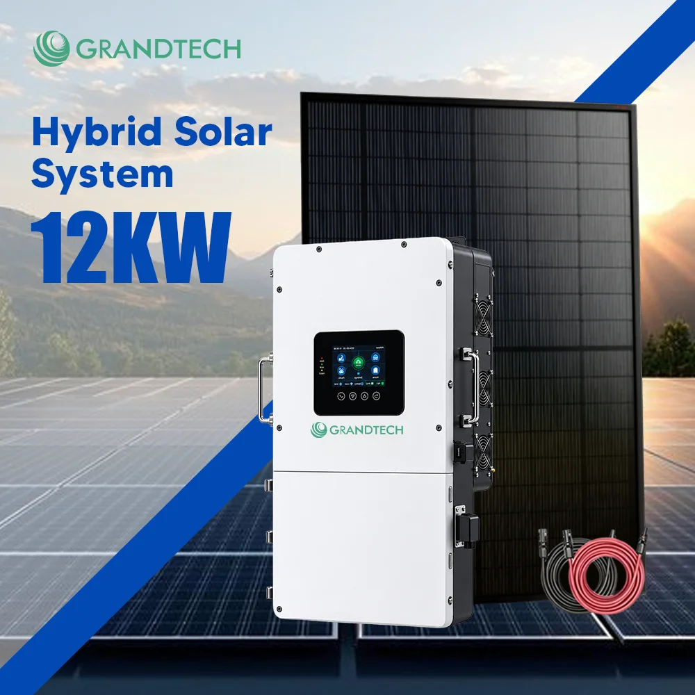 Grandtech: climatizzatore con set per accumulo domestico, alimentazione per l’abitazione, costo dell’energia e batteria inclusi; sistema solare completo da 8 kW, 10 kW e 12 kW