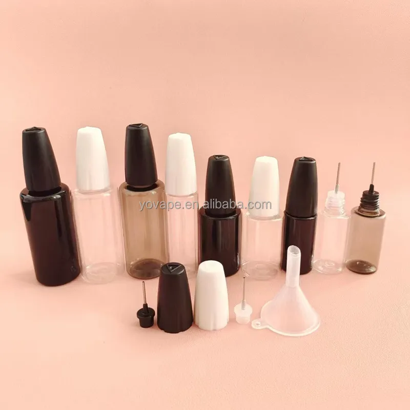 RTS in Stock Factory Wholesale Child Proof Triangle Marked Lid Cap PET  Metal Applicator 10 ml 10ml Needle Tip clear Bottle| Alibaba.com