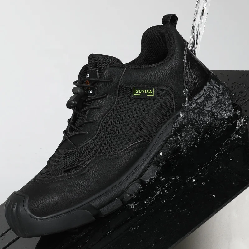 For Brand Fashion Work Outdoor Breathable Comfortable Summer Autumn Fall Winter Water Resistant Steel Toe Safety Shoes Unisex