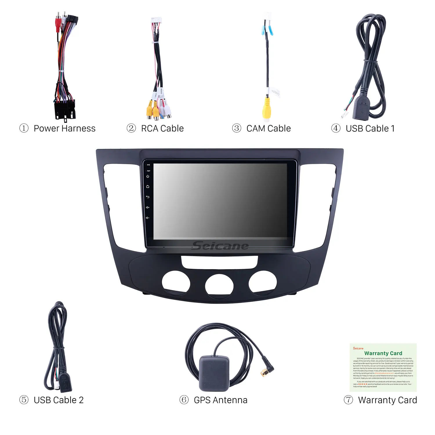 Source Android 13.0 9 inch for 2009 Hyundai Sonata Manual A/C