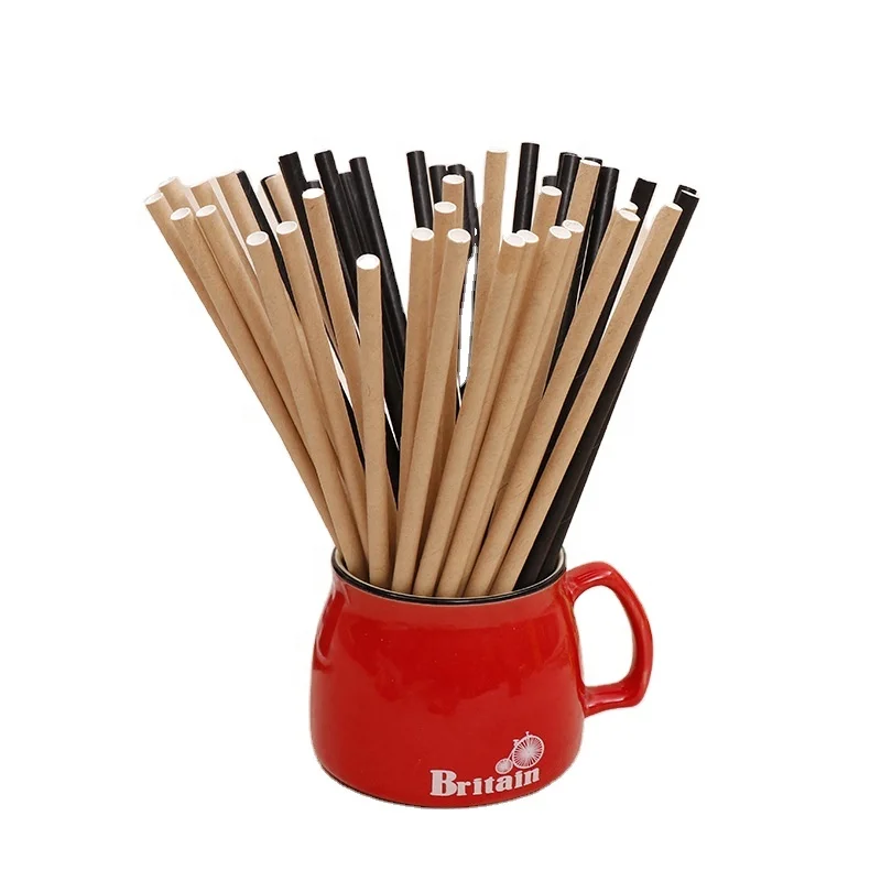 Customized disposable straws coffee straw biodegradable paper drinking straw