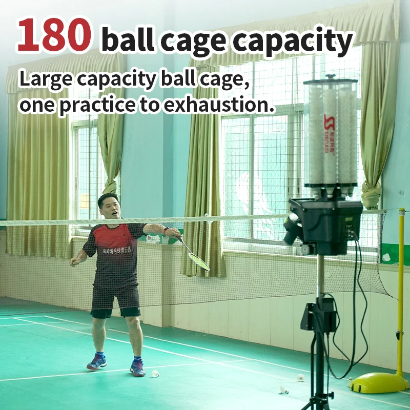 S4025A APP Control Best Shuttlecock Machine Badminton Shuttlecock  Throwing Machine for Beginners