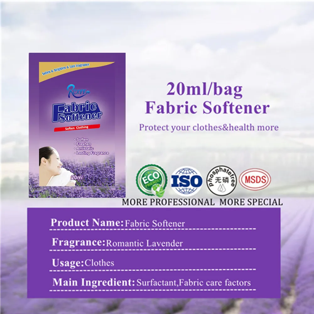 Factory Lavender Sachet Fabric Softener 20ml Bag Packing Good Quality Cleaning For Household Laundry