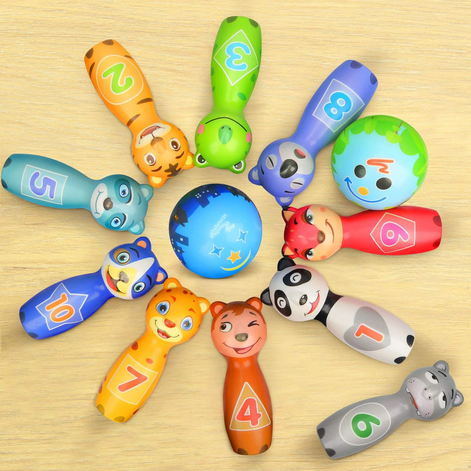 Набор для боулинга мини игрушки дома и улицы подарки игры набор