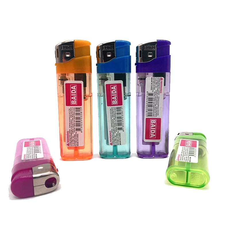 BAIDA Portable Electric Gas Cigarette Lighter Plastic Electronic Lighter  Encendedores for Camping