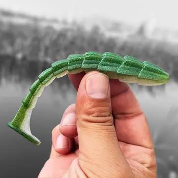 CHEERY Top Right S045 70mm 90mm 115mm Soft Swimbait Shad Bait Bass Fishing Lures Paddle Tail Soft Plastics Lures – Soft Lure – view 3