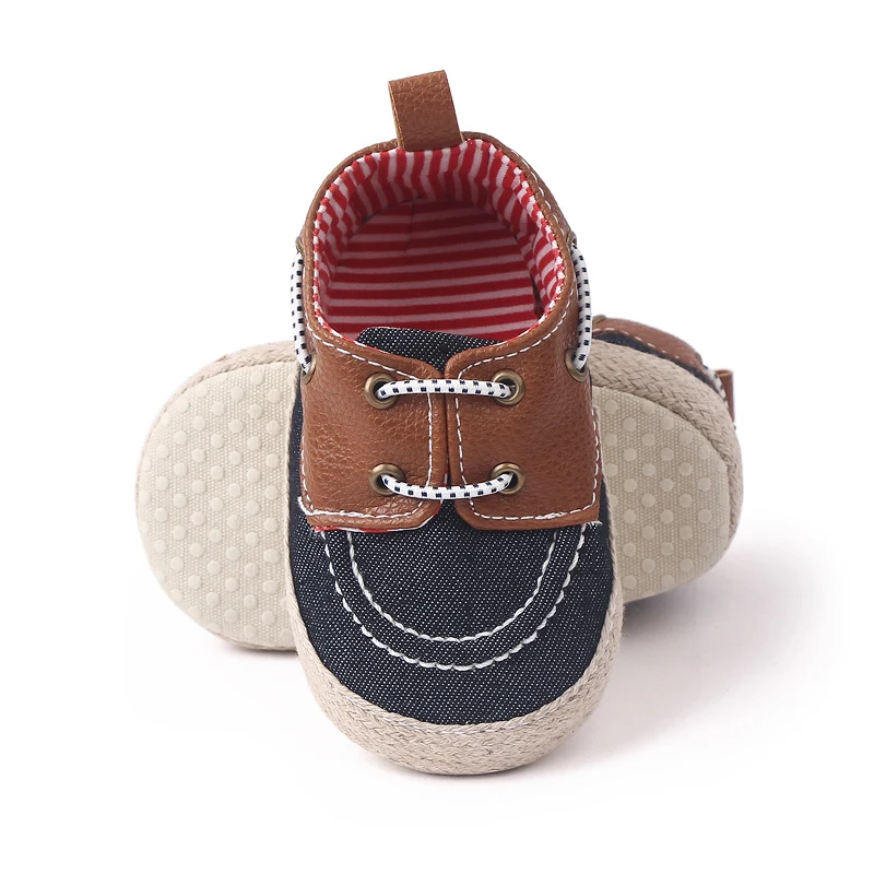 Soft Sole Lace-up Casual Baby Boy Shoes Prewalker Baby Shoes for Boys 2023 manufacture