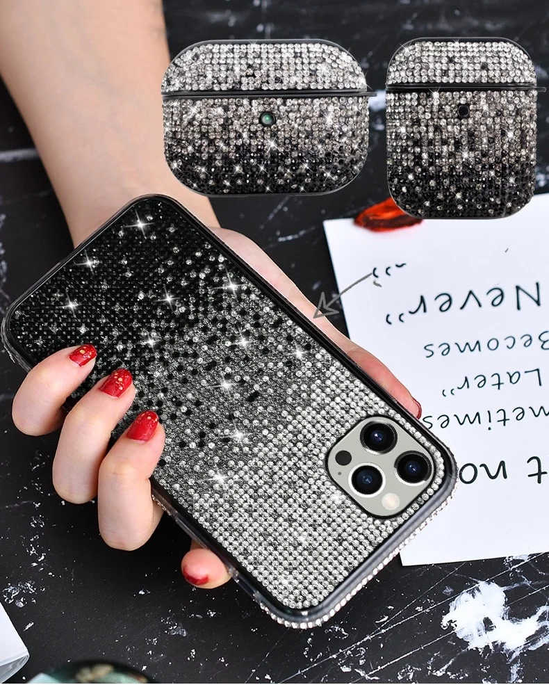 Diamond Design Phone case for iphone 16 15 12 Pro Max Rhinestone Flicker Luxury Phone Cover 14 Plus DESIGNERS Phone Bags