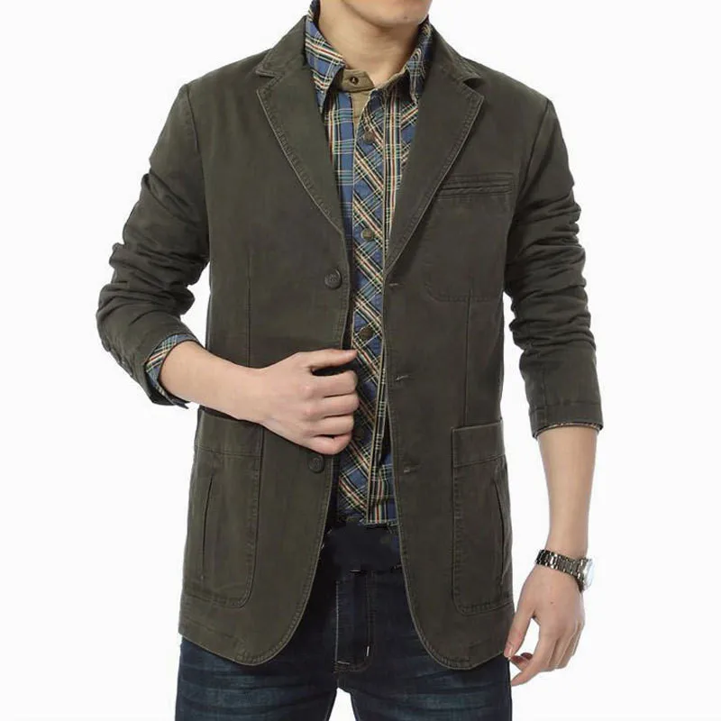 Spring and Autumn Popular Cotton Casual Suit Men's Coat Supports Wholesale&customization