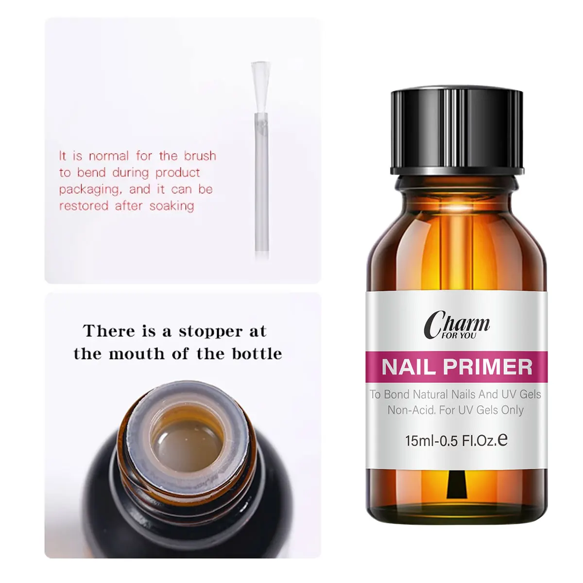 CHARM for YOU  15ML Nail Function Gel Nail Prep Dehydrator Nail Primer and Dehydrator