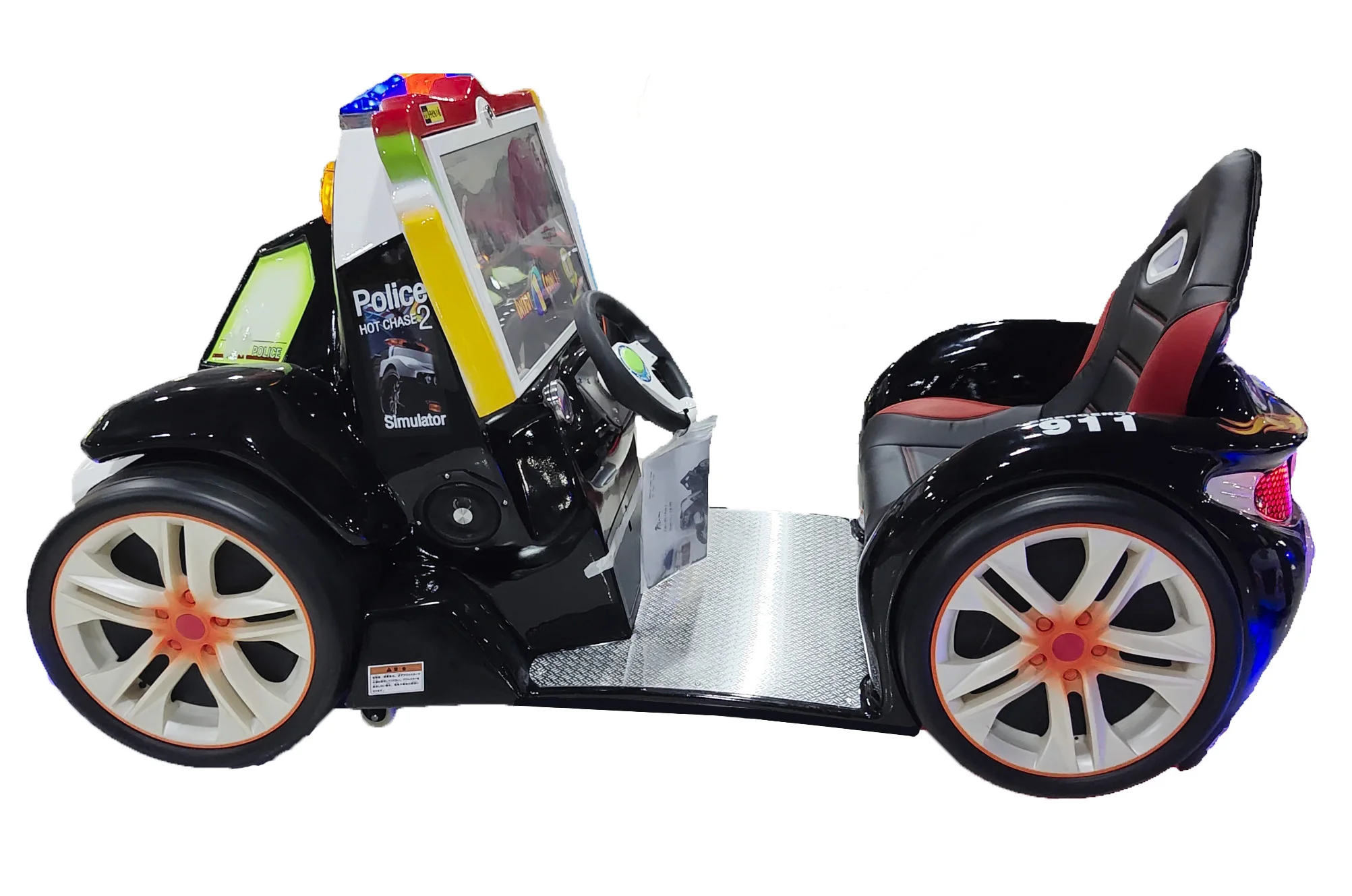 Eye-Catching 3D Video Racing Games Machine for Kids Police Car Ride Experience Shopping Malls Coin-Operated Kiddie Rides on sale