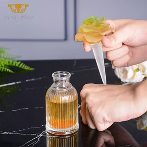 ON SALE Empty Crystal Glass Reusable Clear Crystal Dresser Wedding Giveaways Decoration Perfume Fragrance Bottle