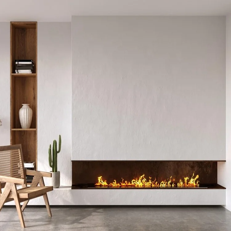 App Adjustable Fire Multiple Colors Changing 3D Electric Fireplace Water Vapor Steam Heating Fireplaces