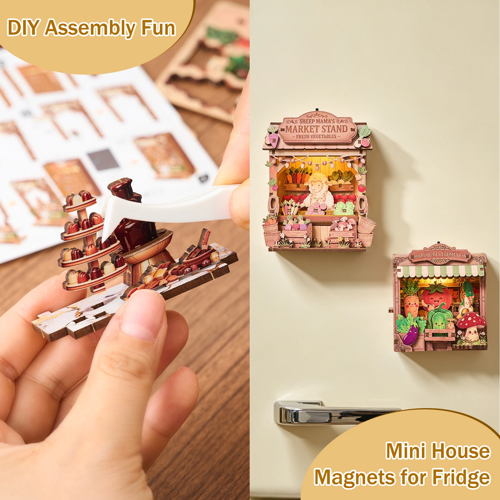 2026 New Style DIY Handmade Eco-friendly Fridge Magnet Kit 3D