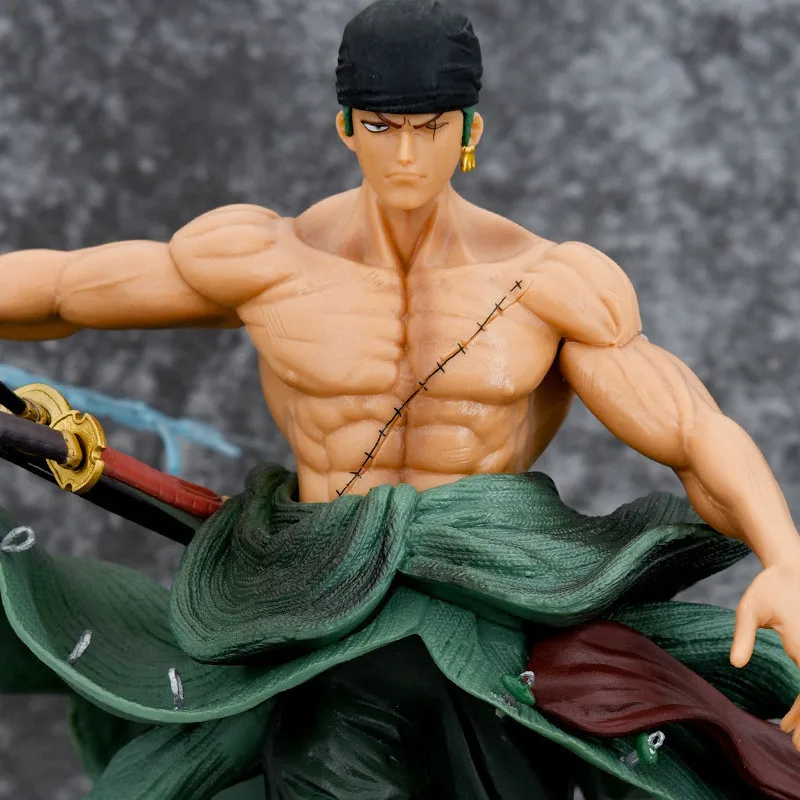 30cm 高品質 ロロノア・ゾロ アニメフィギュア ヘッド交換可能 PVC製