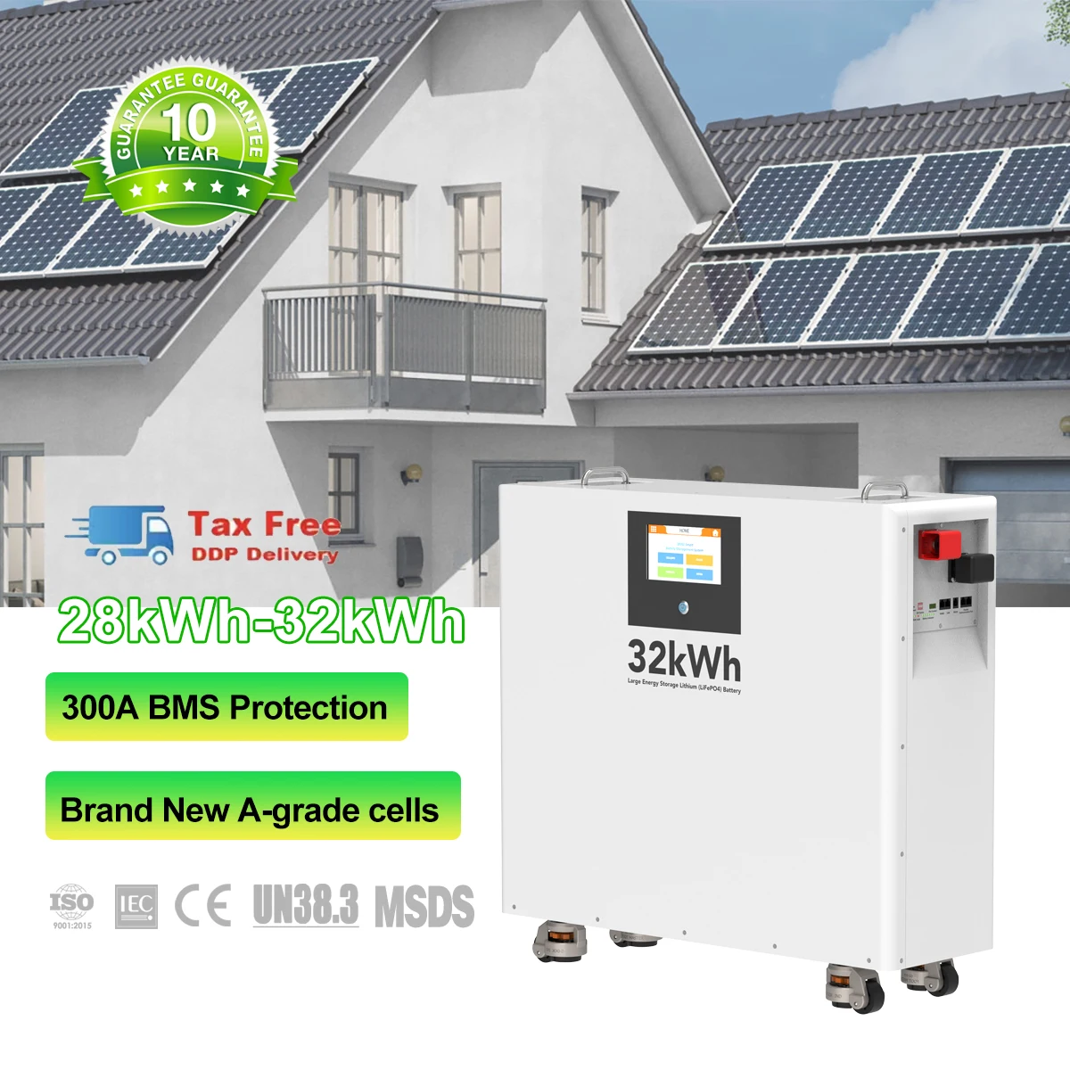 BYD CATL Prismatic Lithium Ion Batteries 560AH 600AH 628AH 48V Solar Energy  Storage LiFePO4 Battery 51.2V 28KWH 30KWH 32KWH