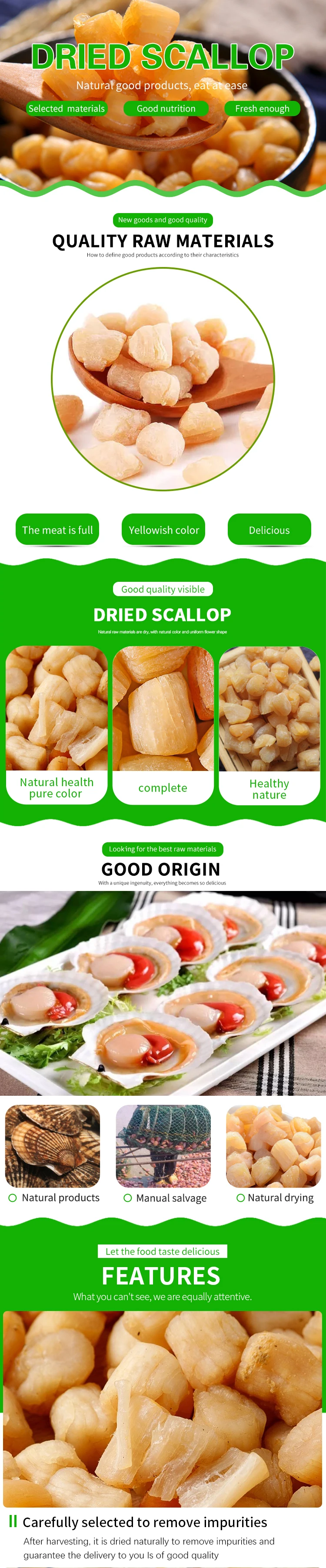 Best Different Sizes Scallop Meat Dried Scallop For Sale Buy Dried