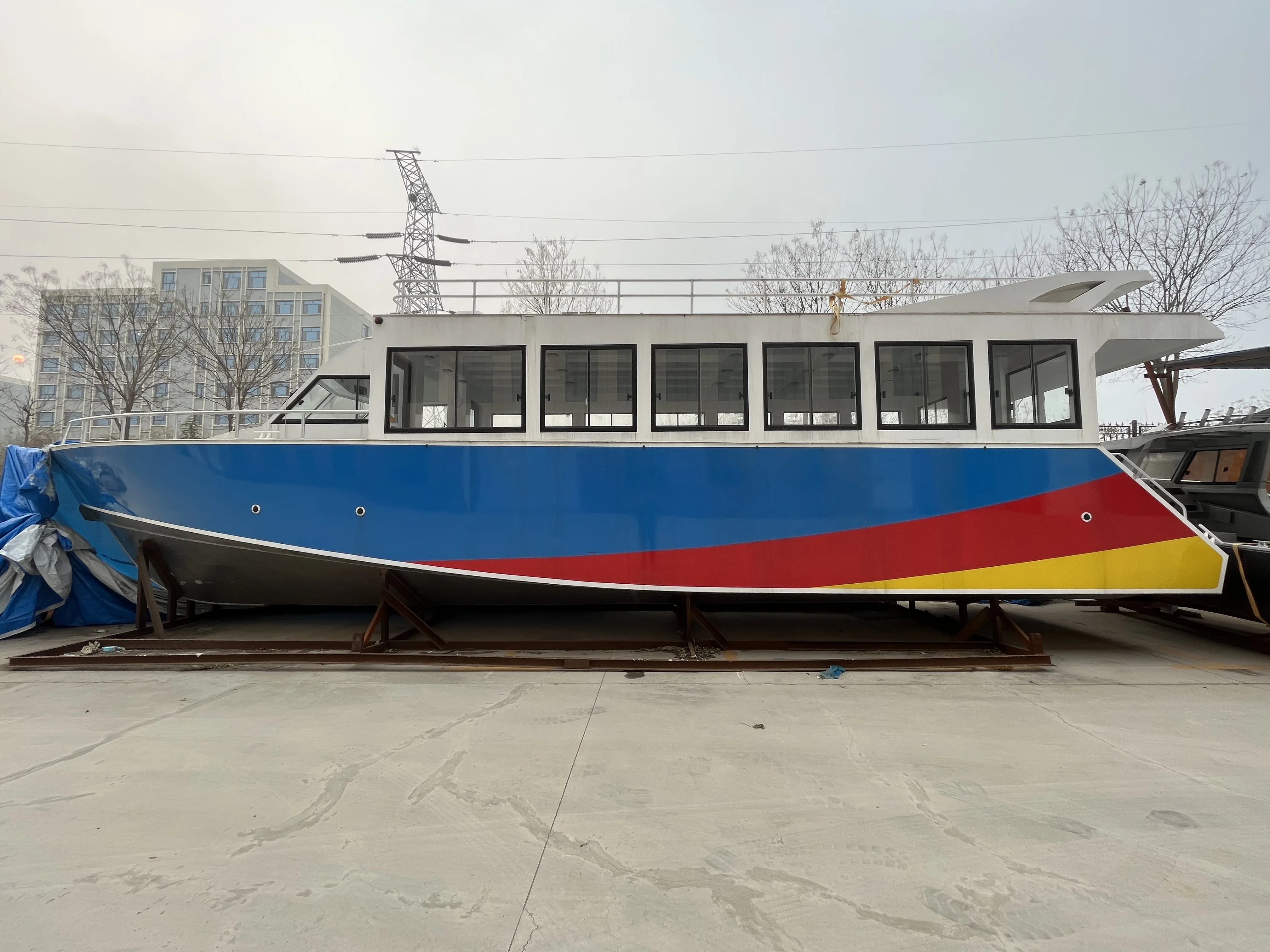 Gospel Boat 15m X 4.5m Aluminum Catamaran Passenger Boat For Sale