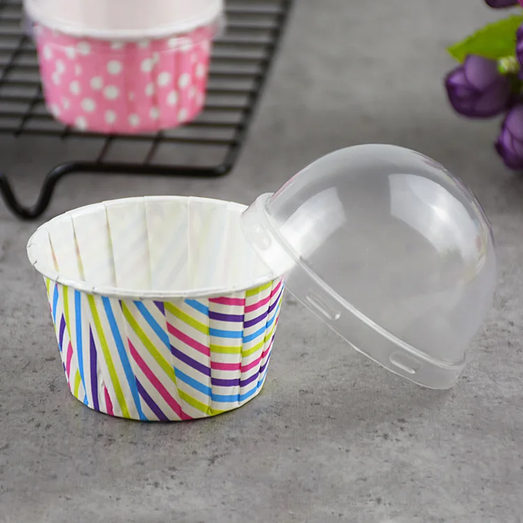 Cupcake Liners With Lids Disposable Foil Baking Cup Muffin Tins Mini Cupcake Liner Cupcake