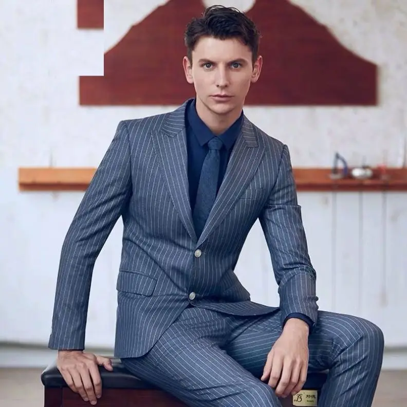Abito Uomo 3 Pezzi Slim Fit - Giacca, Panciotto E Pantaloni Per Business, Matrimoni E Occasioni Formali - Foto 4