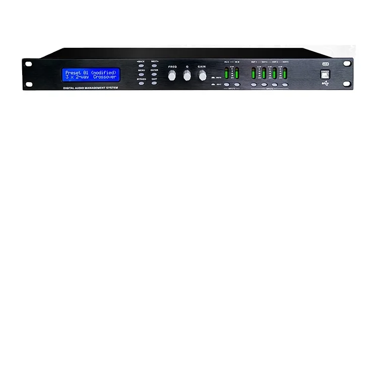 DAP360 3 Input 6 Output DSP Audio Speaker Management Digital Processor Digital Crossover System Processor