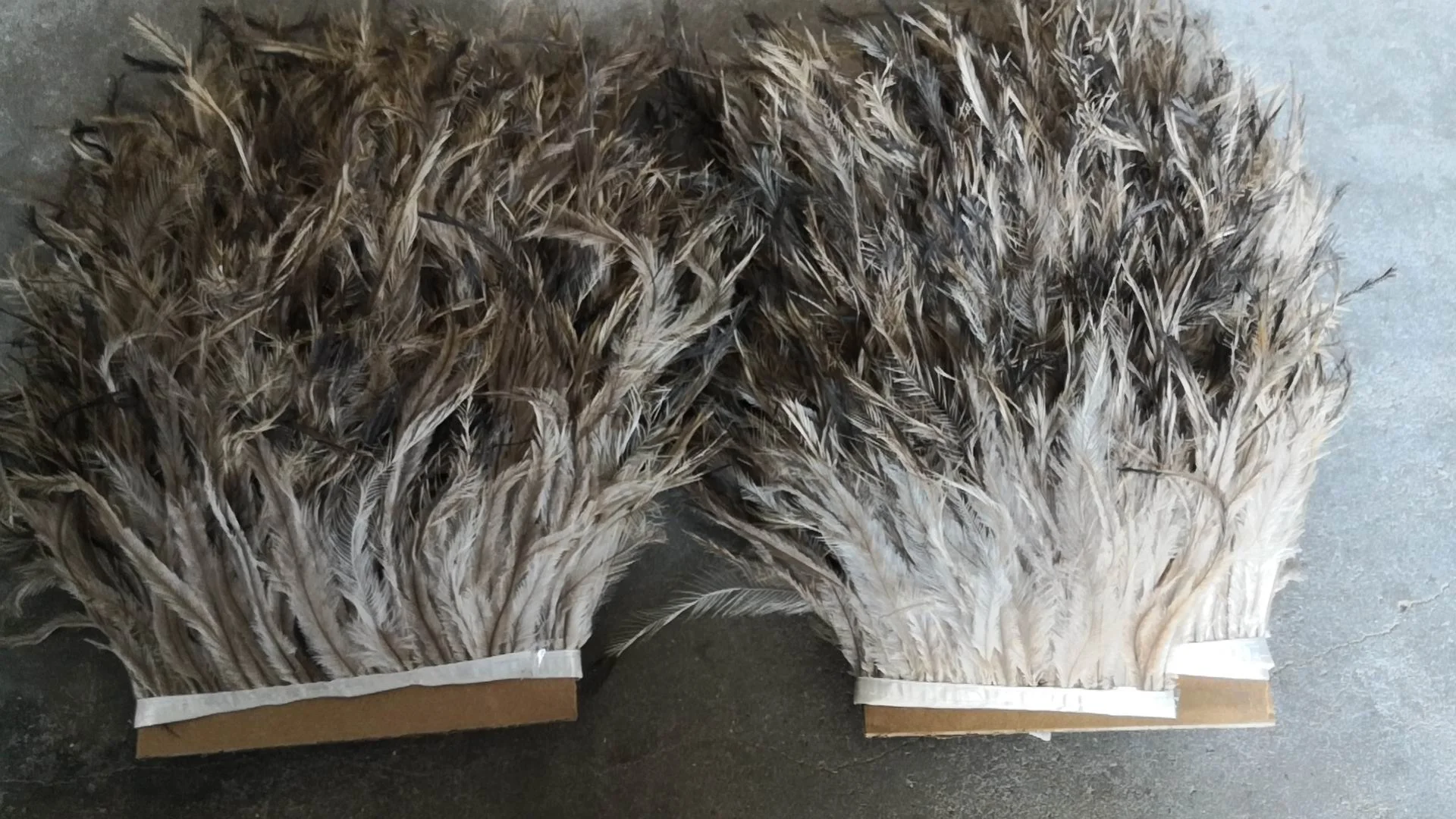 Эму перо бахрома отделка на тканевой ленте