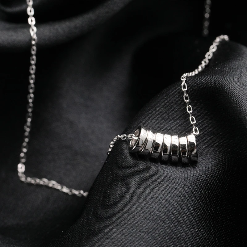 Elegant 925 Silver Bead Necklace for Women