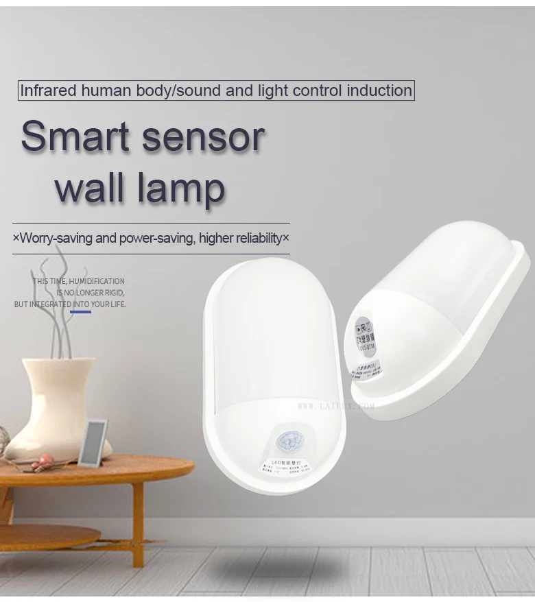 AC220V 12W Indoor Corridor Hotel Infrared Pir Motion Sensor Automatic ...