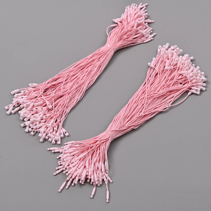 Wholesale Plastic Hang Tag String Thin Rope Fastener Natural Cord