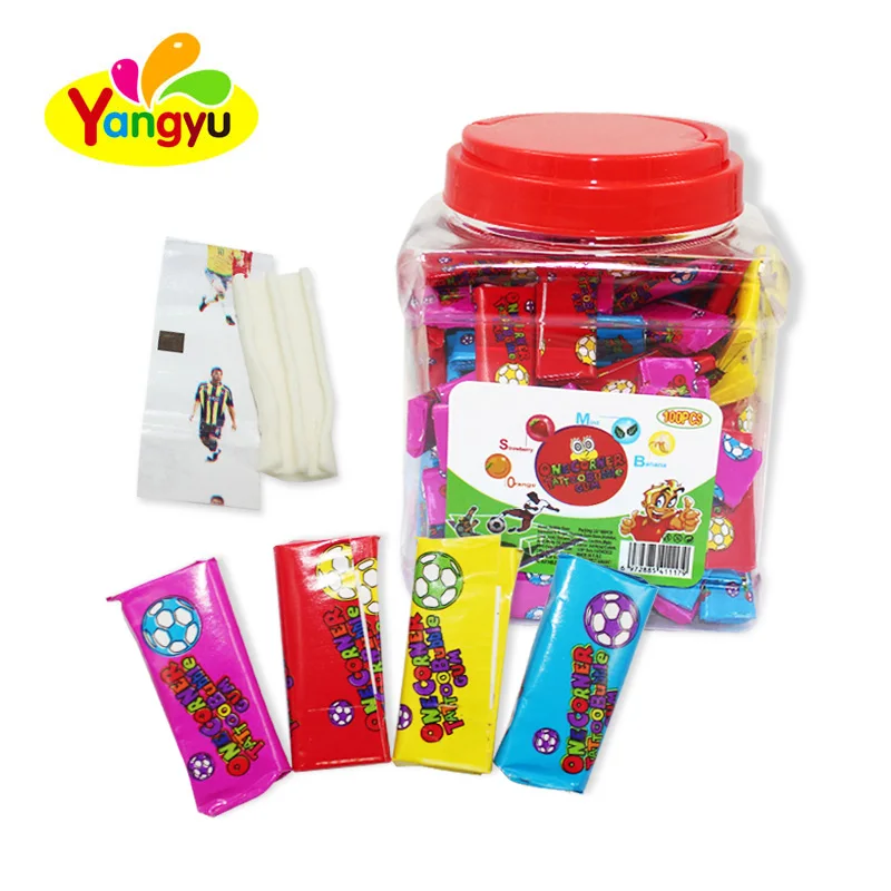 Оптовая продажа из Китая фабрики жевательной резинки с татуировкой