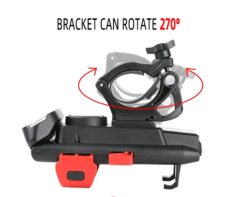 Lampeggiante E Clacson Per Bicicletta - 6 LED E Sirena A 4 Toni Per Sicurezza - Foto 12