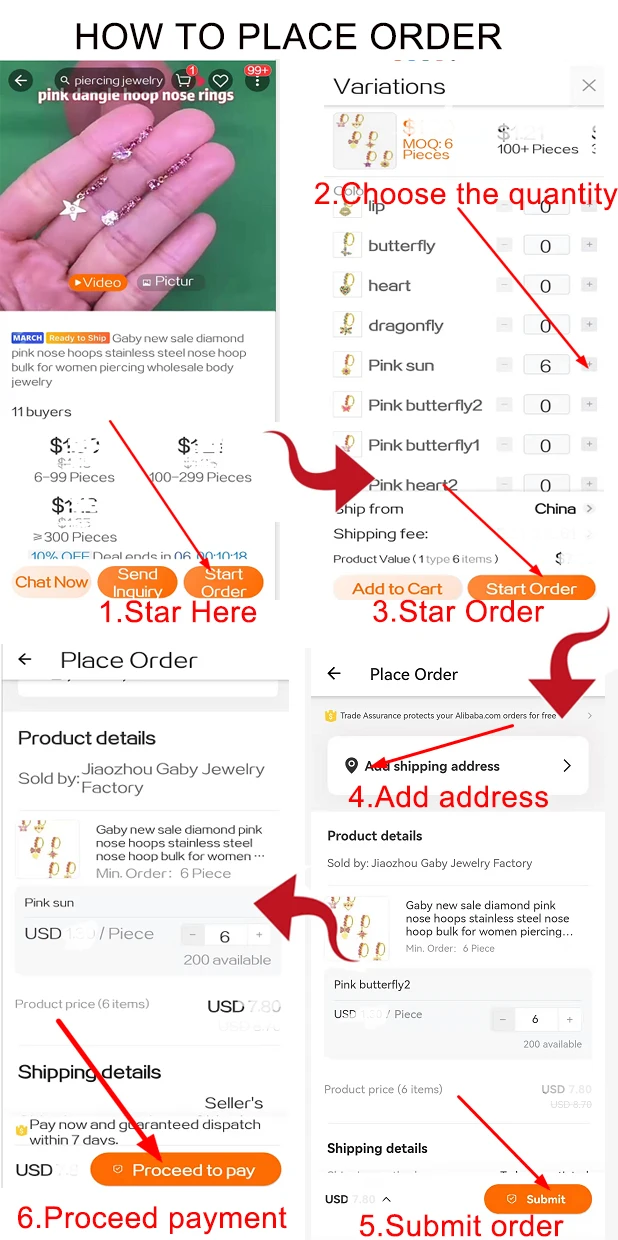 Gaby 316l Surgical Steel Genitals Body Piercing Jewelry For Women Belly